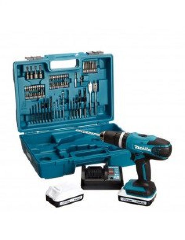 Perceuse visseuse à percussion 18V MAKITA (2×1.5AH) + kit…