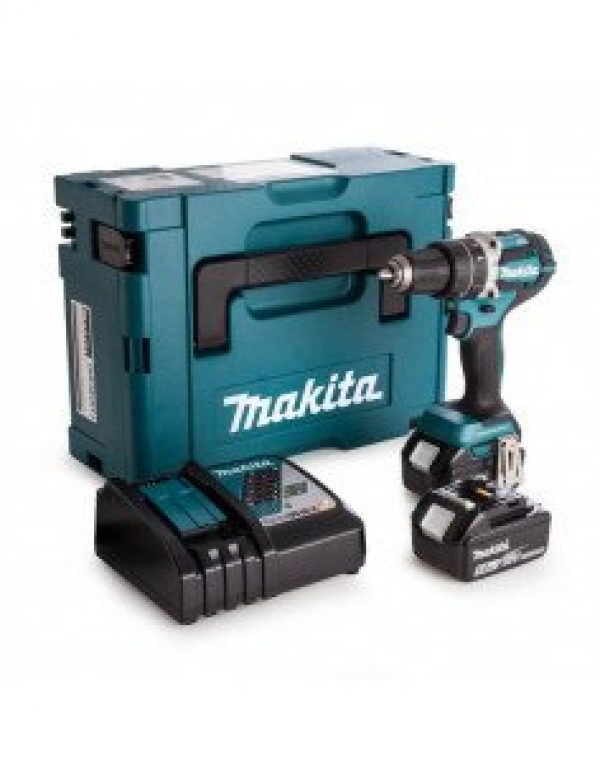 Perceuse visseuse à percussion 18V MAKITA (2x5AH) en coffret MAKPAC…