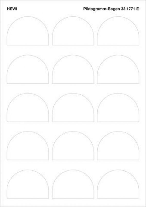 Pictogrammes Toilettes Hewi Kids série en blanc 33.1771E