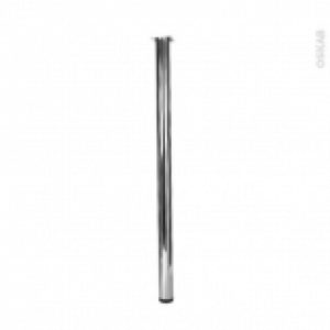 Pied De Bar Rond Reglable Finition Chromee H110 O6 Cm Sokleo