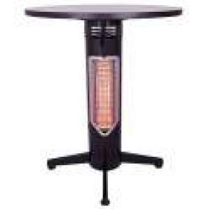 Pied de table chauffant VIREOO, coloris noir