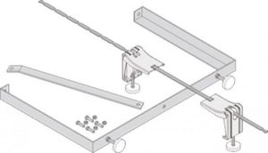 Pieds de Baignoire Bette pour siège et marchepied