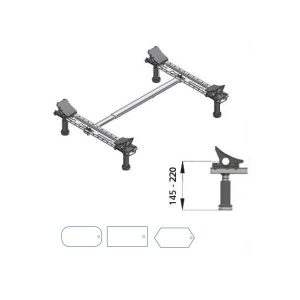 Pieds de Baignoire WFS pour baignoire en acier jusqu’à 180x80cm Mabo