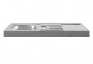 Plan de Travail en Inox 100×60 cm avec Évier