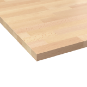 Plan De Travail Salle De Bain N606 Hetre Lamelle Bois Massif L200 X L65 X E26 Cm Planeko