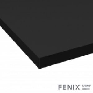 Plan De Travail Salle De Bains N117 Decor Noir Mat Fenix Ntm Stratifie Chant Coordonne L204 X L62 X E38 Cm Planeko