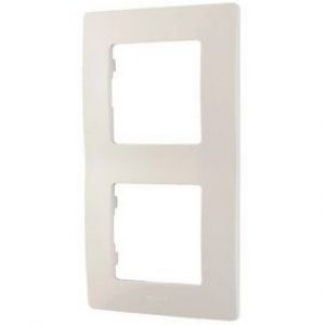 Plaque 2 postes Niloé Blanc Legrand 665002