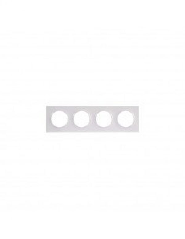 Plaque blanc pour interrupteur 4 postes SCHNEIDER Odace horizontaux…