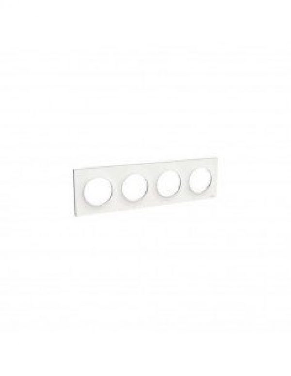 Plaque blanche 4 postes SCHNEIDER Odace Touch horizontal/vertical…