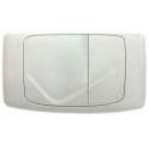 Plaque de commande ANGEL RIOS 2 Blanche, 2 touches