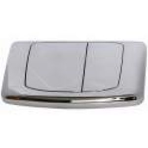 Plaque de commande ANGEL RIOS 2 chromée brillant, 2 touches