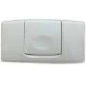 Plaque de commande EGEA Blanche, 1 touche