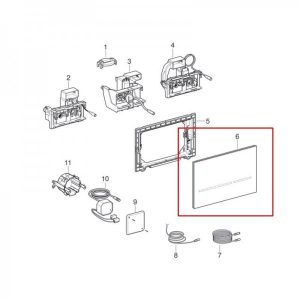 Plaque de Commande Geberit Sigma80 pour rinçage double touche 242618