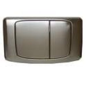 Plaque de commande Inox double touche anti-vandalisme
