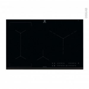 Plaque De Cuisson 4 Feux Induction 80 Cm Verre Noir Electrolux Eiv83446