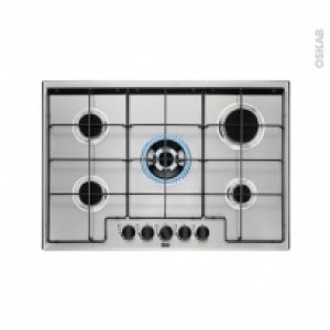 Plaque De Cuisson 5 Feux Gaz 75 Cm Inox Faure Fgh75524Xa