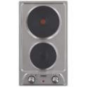 Plaque de cuisson électrique, 2 feux, inox, 290x510mm