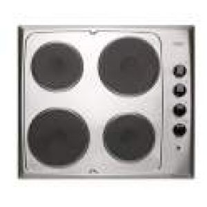 Plaque de cuisson électrique, 4 feux, inox, 580x510mm