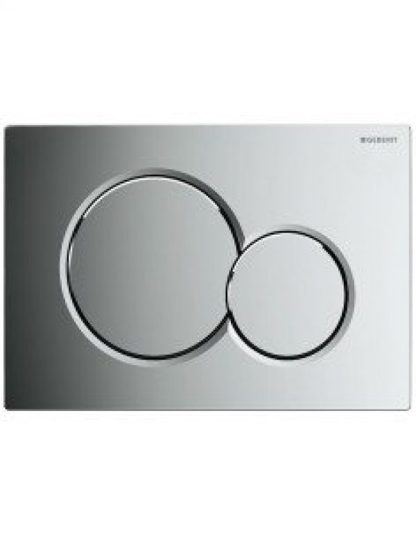 Plaque de declenchement GEBERIT SIGMA01 chrome brillant pour…