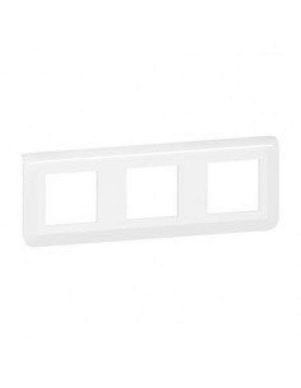 Plaque de finition horizontale Mosaic pour 3×2 modules blanc LEGRAND