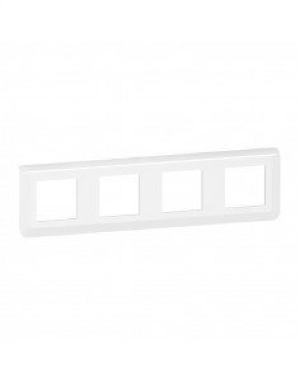 Plaque de finition horizontale Mosaic pour 4×2 modules blanc LEGRAND