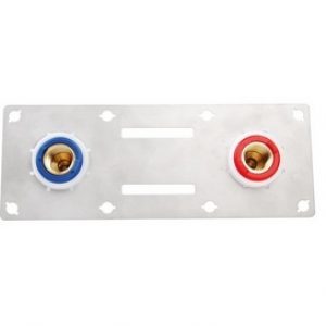 Plaque de finiton inox pour serie PG, PS et PM sortie de cloison 150mm