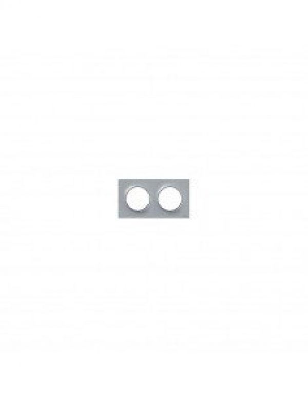 Plaque grise pour interrupteur 2 postes SCHNEIDER Odace horizontaux…