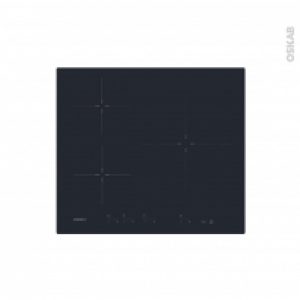 Plaque Induction 3 Foyers Verre Noir Rosieres Rid633Dc