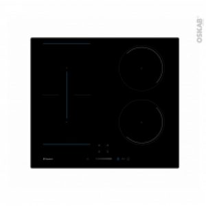 Plaque Induction 4 Foyers Verre Noir Candy Ctp643Sc