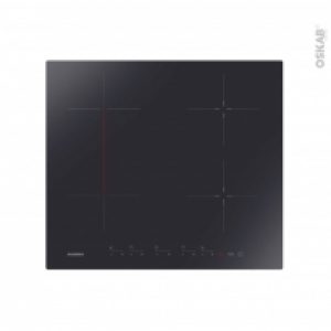 Plaque Induction 4 Foyers Verre Noir Rosieres Rtp644C