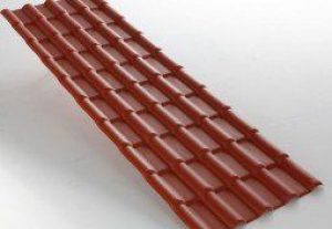 Plaque PVC Imitation Tuile 2,18×0,74m ep. 2,3mm (2 Coloris) à Partir de 5