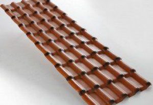 Plaque PVC Imitation Tuile Antique 2,18×0,74m ep. 2,3mm à Partir de 5