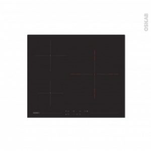 Plaque Vitro 3 Foyers Verre Noir Rosieres Rkh63Tct1