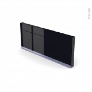 Plinthe De Cuisine Keria Noir Avec Joint D Etancheite L220Xh154