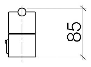Poignée de Robinet Dornbracht CIRCLE de graduation pour thermostat Chromé