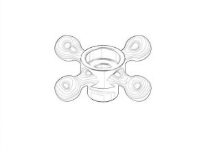 Poignée de Robinet Dornbracht En croix Chromé