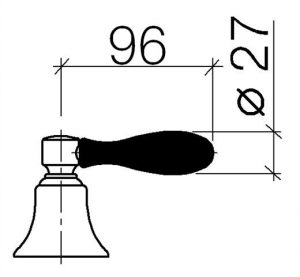 Poignée de Robinet Dornbracht Laiton