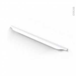 Poignee De Meuble De Cuisine N58 Alu Mat Blanc 496 Cm Entraxe 288 Mm Sokleo
