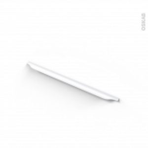 Poignee De Meuble De Cuisine N58 Alu Mat Blanc 596 Cm Entraxe 224 Mm Sokleo