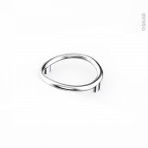 Poignee De Meuble Salle De Bains N49 Chrome Brillant 7 Cm Entraxe 64 Mm Hakeo