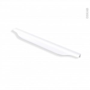 Poignee De Meuble Salle De Bains N58 Alu Mat Blanc 296 Cm Entraxe 192 Mm Hakeo