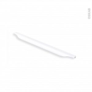 Poignee De Meuble Salle De Bains N58 Alu Mat Blanc 396 Cm Entraxe 288 Mm Hakeo