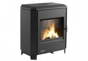 Poêle à Bois en Fonte Double Combustion Carolo 8 kW