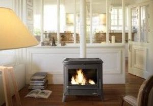 Poêle à Bois en Fonte Double Combustion Modena 10 kW