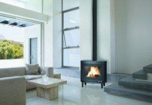 Poêle à Bois en Fonte Kaori Anthracite 9kW