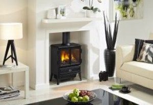 Poêle Cheminée Electrique Foyer Décoratif Noir Stonebridge