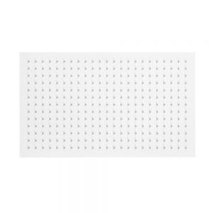 Pommeau de douche avec jet effet pluie – en acier inoxydable – blanc – DPG2051 –  50 x 30 cm