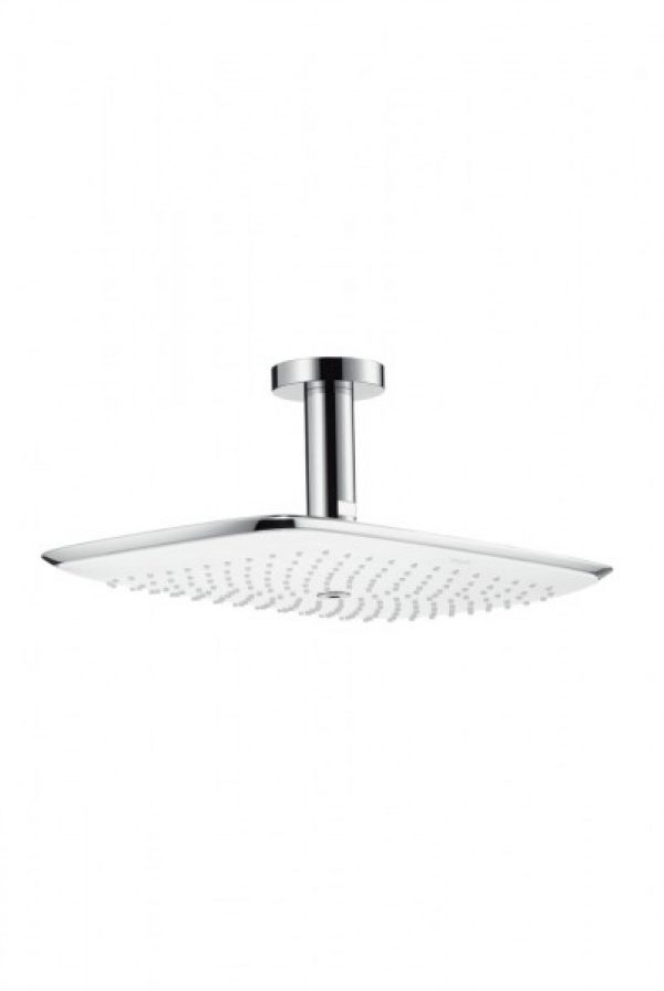 Pommeau de Douche Carré Hansgrohe PuraVida plafond 390x260mm 1 jet Chromé 27390400