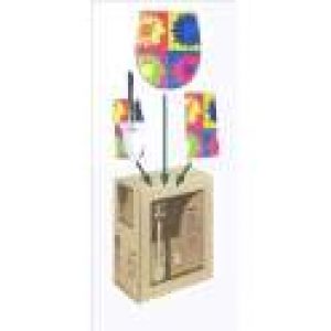 Pop Art WC Abattant + Porte Brosse + Déroulant – Livraison Gratuite !