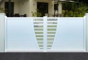 Portail Aluminium Battant New York H 1,70 m Blanc (pls dimensions)